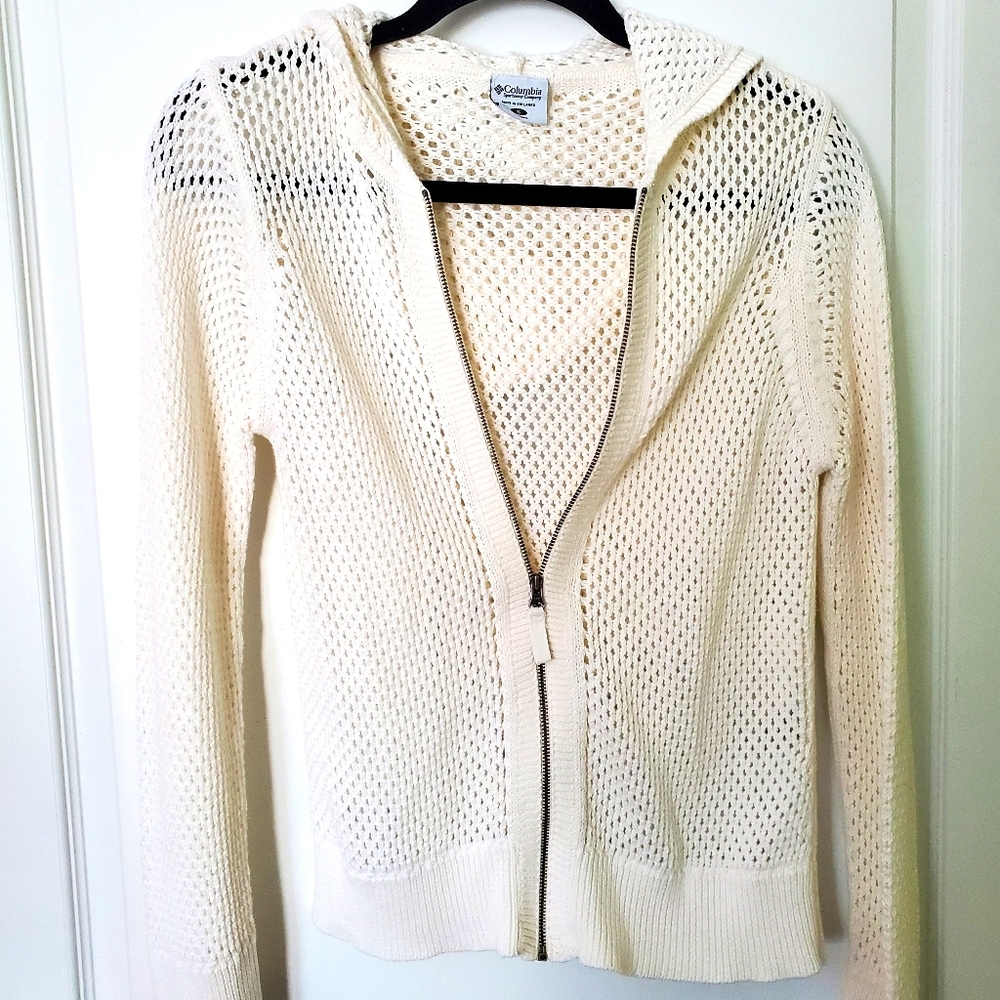 Columbia Hooded Zip up Sweater